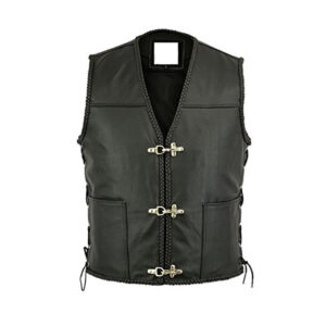 Mens Motorcycle A Grade Premium Quality Leather Vest