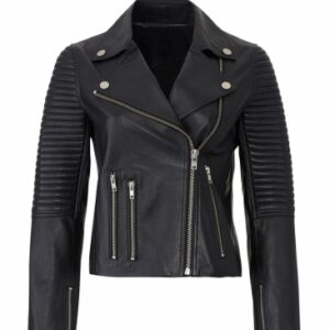 Ladies Classic Motorcycle Jacket.