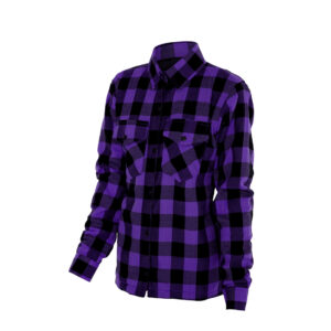 Ladies Purple & Black Flannel Shirt – With Protection Lining