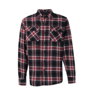 Motor Bike Men's Red Long Sleeve Flannel Shirt