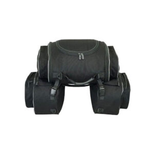 Motorcycle Saddle Bag with Rear Bag